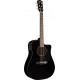Fender Cd-60ce Dreadnought Black W/fishman&reg; Miniq Preamp