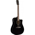 Fender Cd-60ce Dreadnought Black W/fishman® Miniq Preamp