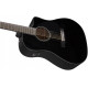 Fender Cd-60ce Dreadnought Black W/fishman&reg; Miniq Preamp