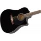 FENDER CD-60SCE Dread Black WN